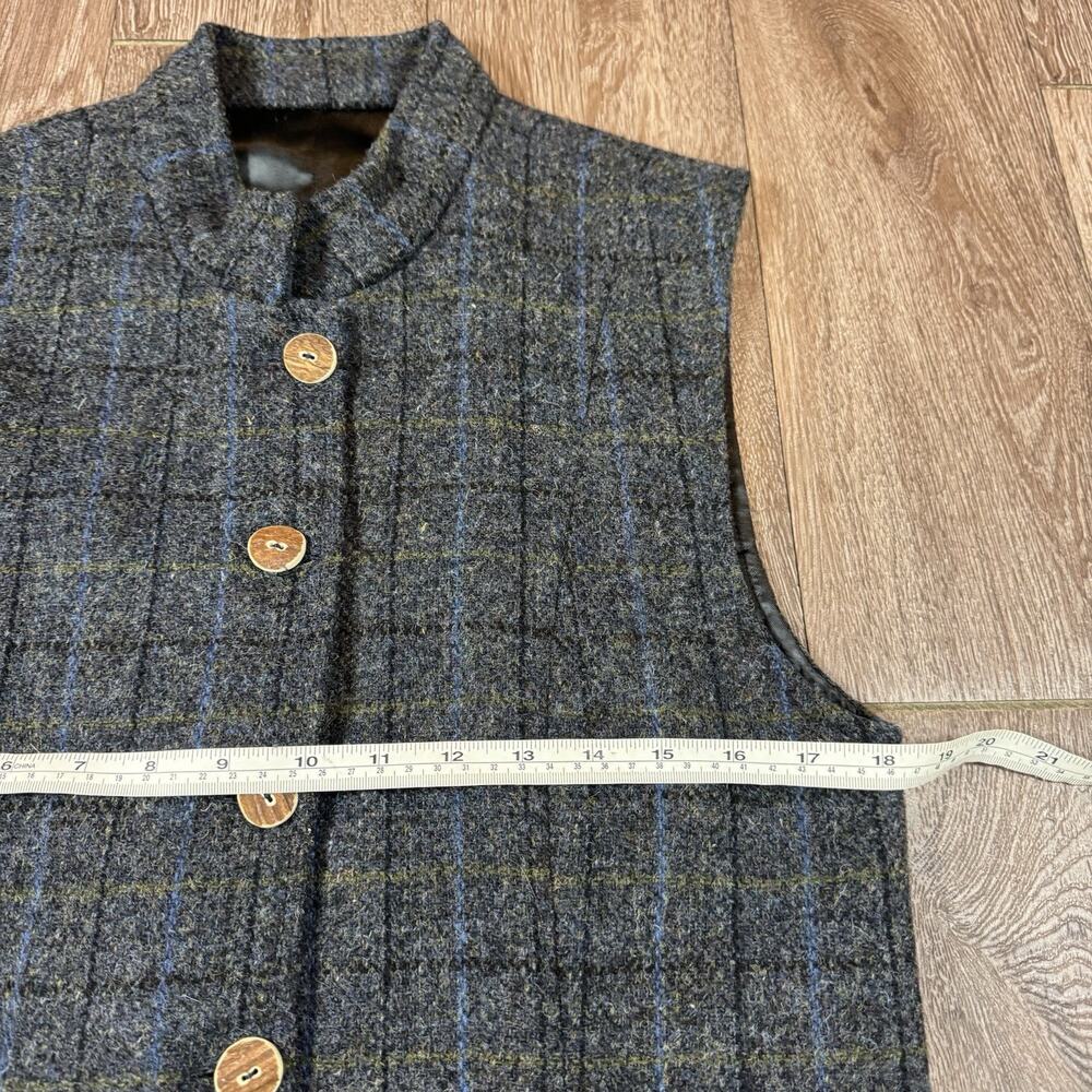 Women’s Size UK 10 US 6 Corrou Tweed Designs Harris Tweed Wool Plaid Vest - Picture 6 of 16